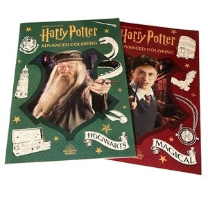 Harry Potter Advanced Adult Coloring Book Set of 2